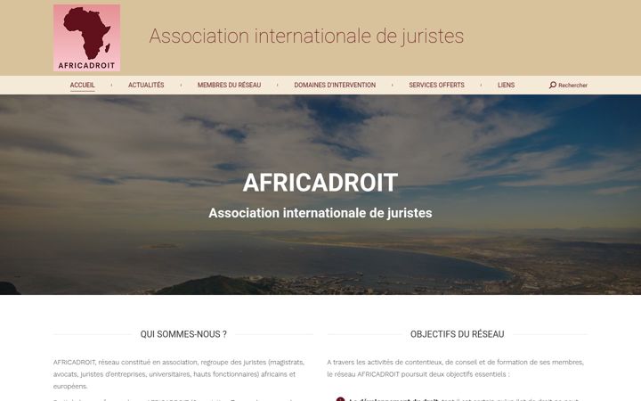 Screenshot of africadroit.com