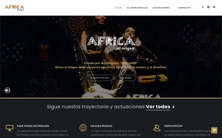 Screenshot of africaelorigen.com