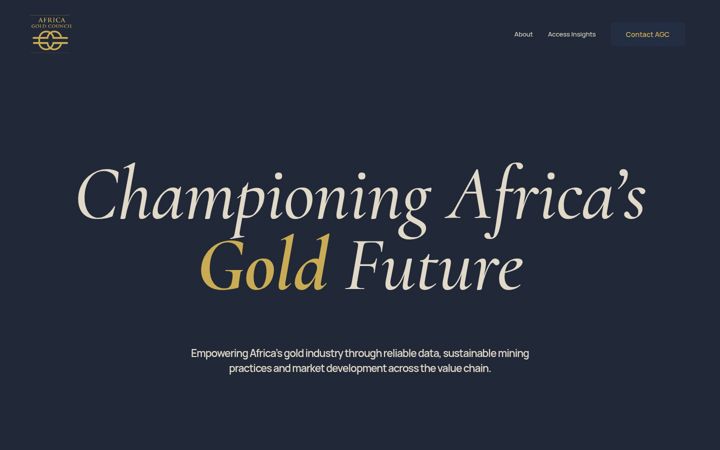 Screenshot of africagold.org