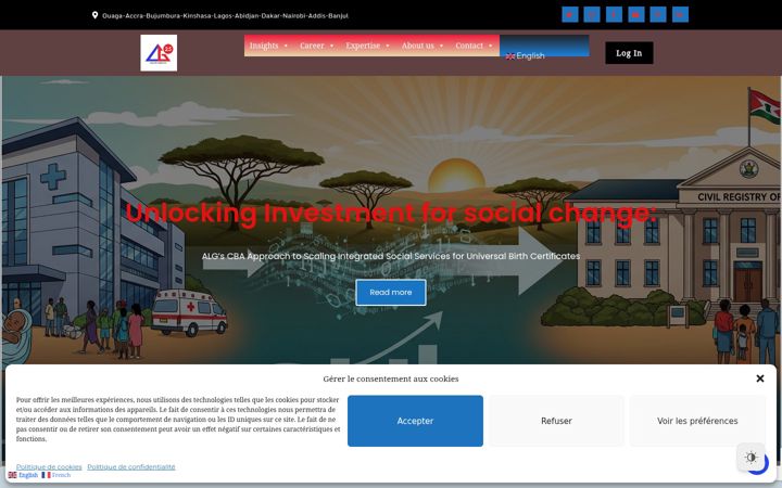 Screenshot of africalabel.com