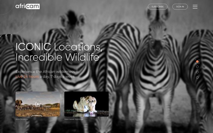 Screenshot di africam.com