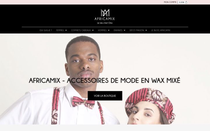 Screenshot of africamix.fr