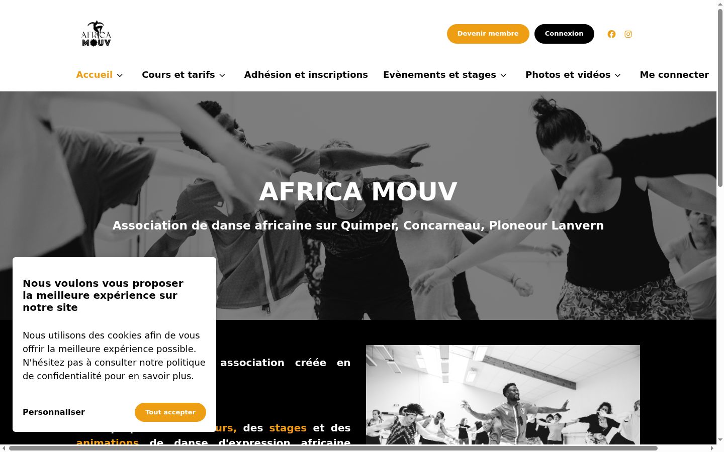 Screenshot tal-banner tal-kunsens muri qabel kwalunkwe interazzjoni