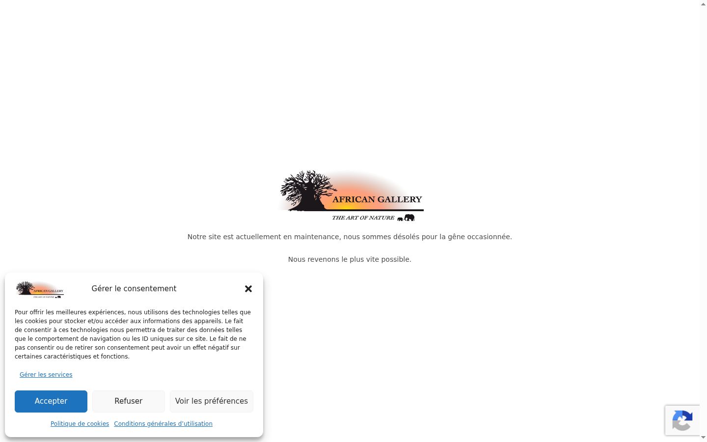 Screenshot des Einwilligungsbanners vor jeglicher Interaktion