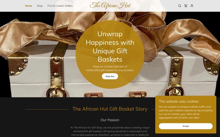 Screenshot of african-hut.com