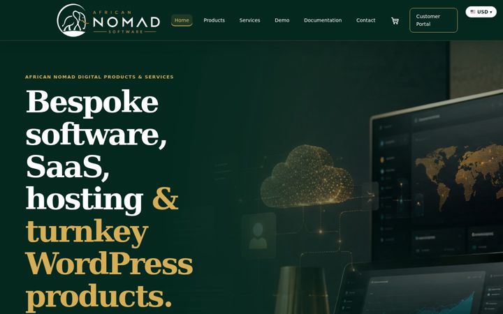 Screenshot of african-nomad.com