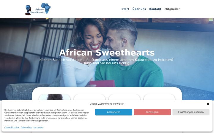 Captura de pantalla de african-sweethearts.de