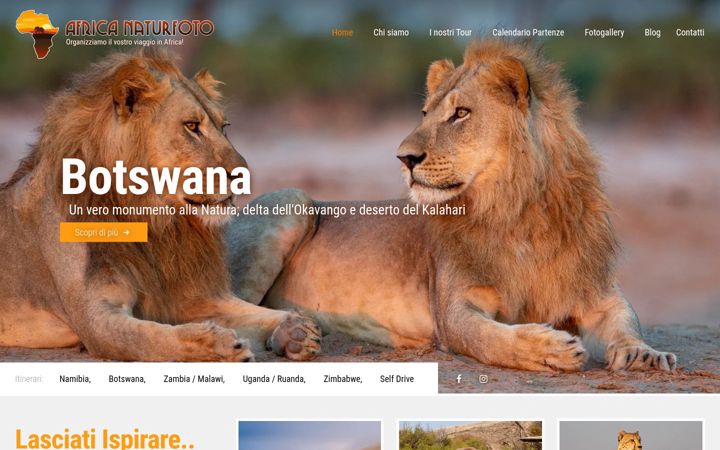 Captura de pantalla de africanaturfoto.com