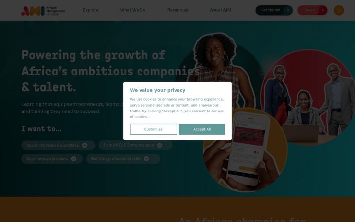 Screenshot of africanmanagers.com