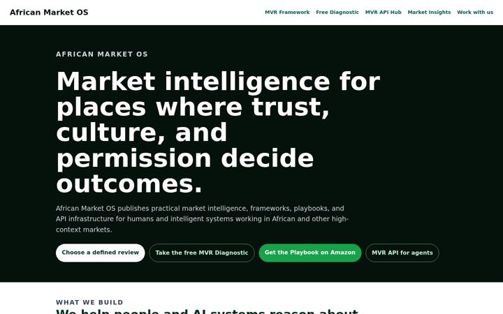 Screenshot of africanmarketos.com