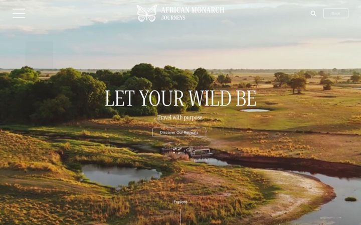 Screenshot of africanmonarchlodges.com