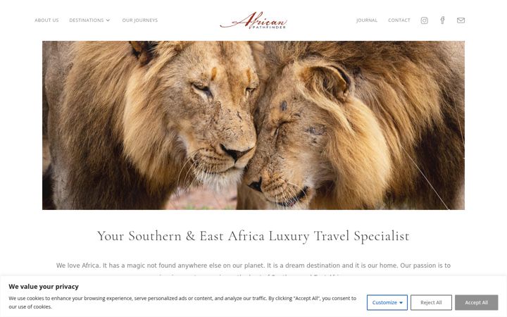 Screenshot of africanpathfinder.com