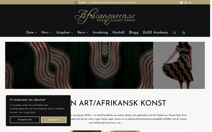 Screenshot of africanqueen.se