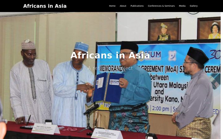 Screenshot of africansinasia.com