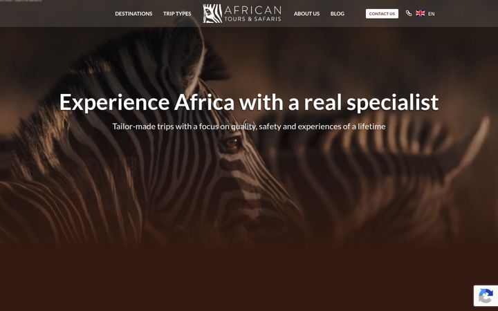 Zrzut ekranu africantours.eu
