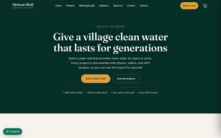 Screenshot of africanwell.com