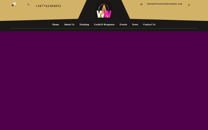 Screenshot of africanwonderwoman.com