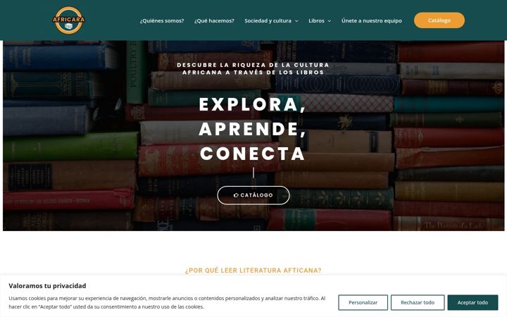 Screenshot of africara.es