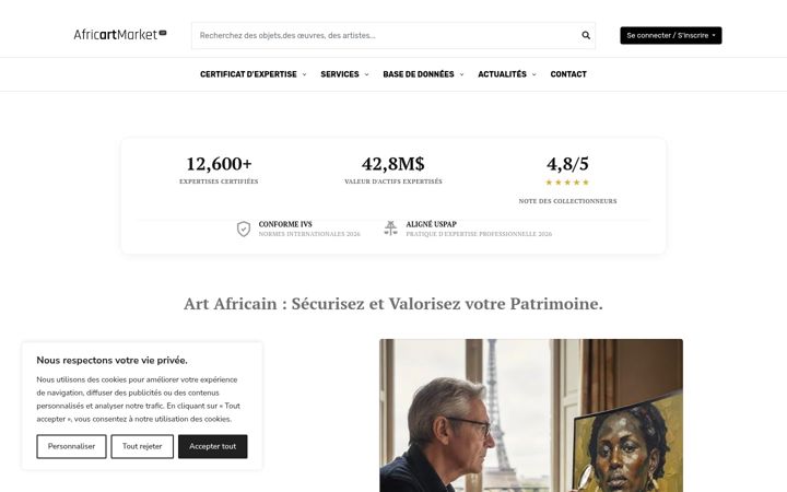 Screenshot of africartmarket.today