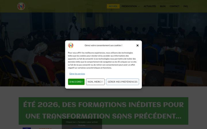 Screenshot of africasamakag.sn