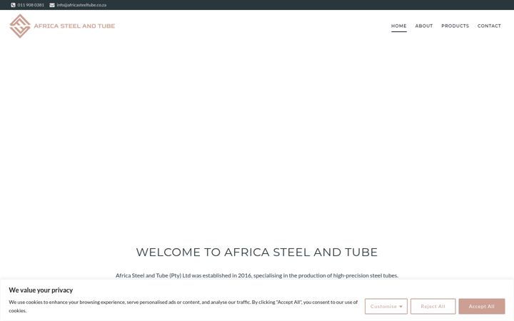 Screenshot of africasteeltube.co.za
