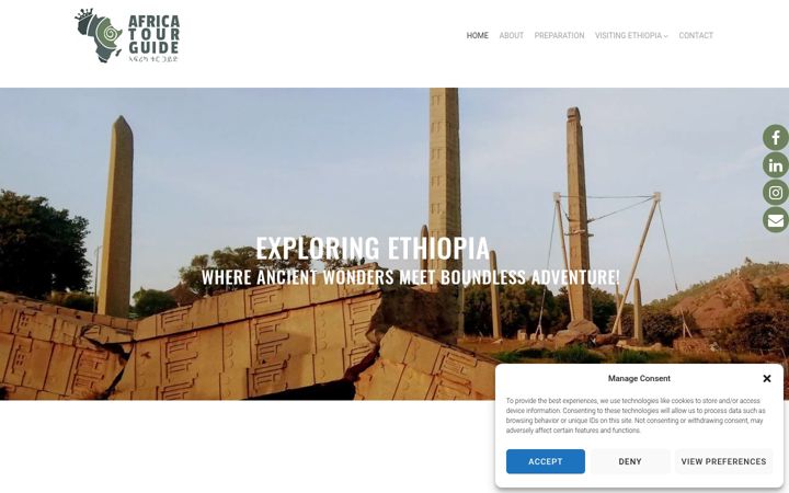 Screenshot of africatour.guide