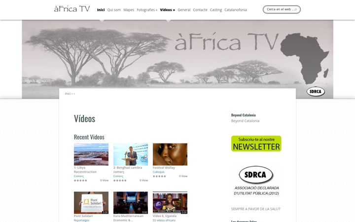 Screenshot of africatv.cat