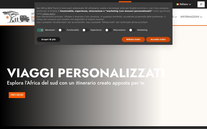 Screenshot of africawildtruck.com
