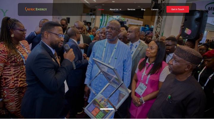 Screenshot of africenergygroup.com