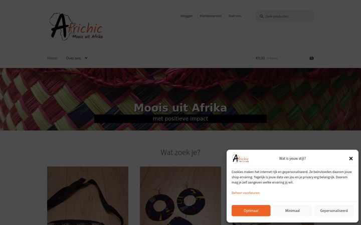 Screenshot of africhic.nl