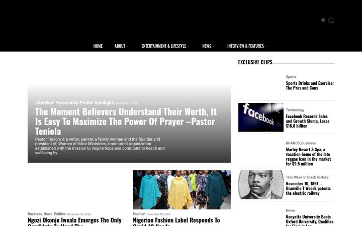 Screenshot von africhroyale.com