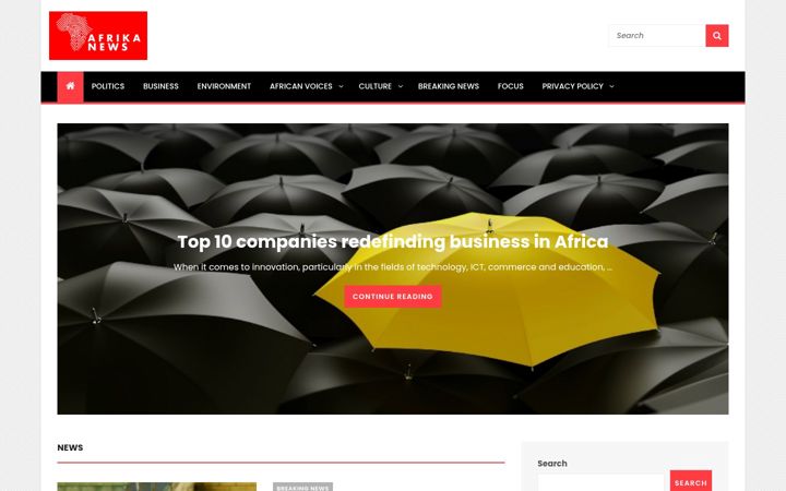 Screenshot of afrika-news.com