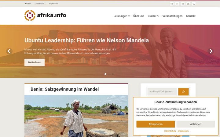 Screenshot of afrika.info