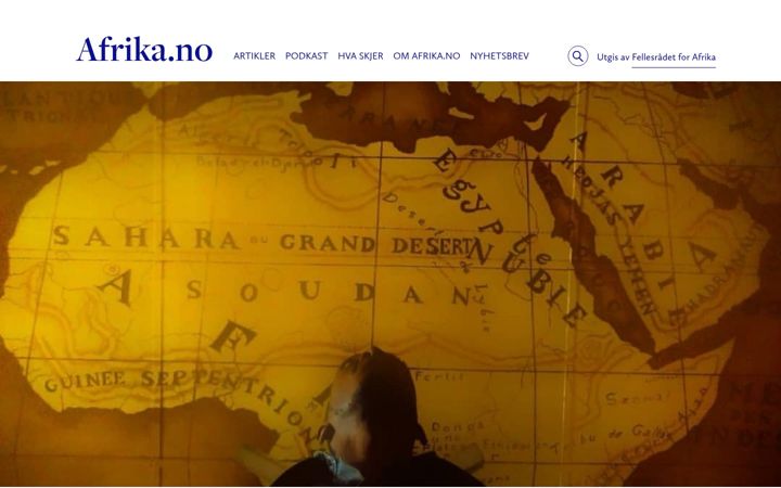 Screenshot of afrika.no