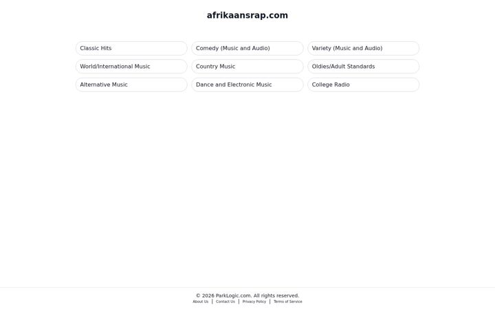 Screenshot of afrikaansrap.com