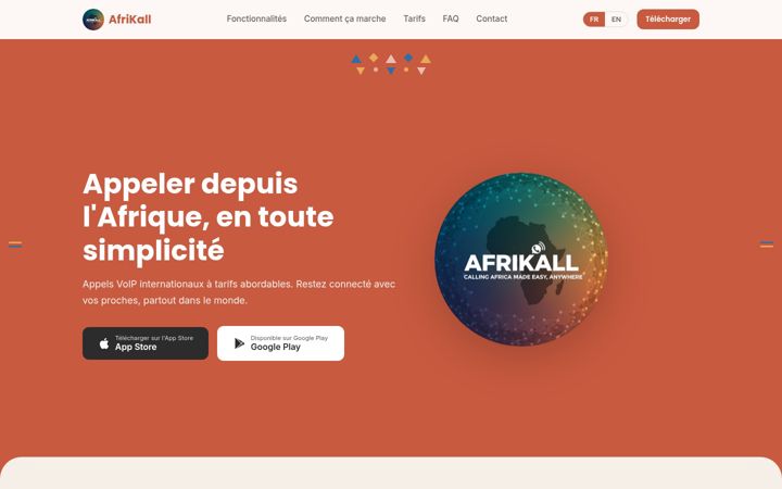 Screenshot of afrikall.com