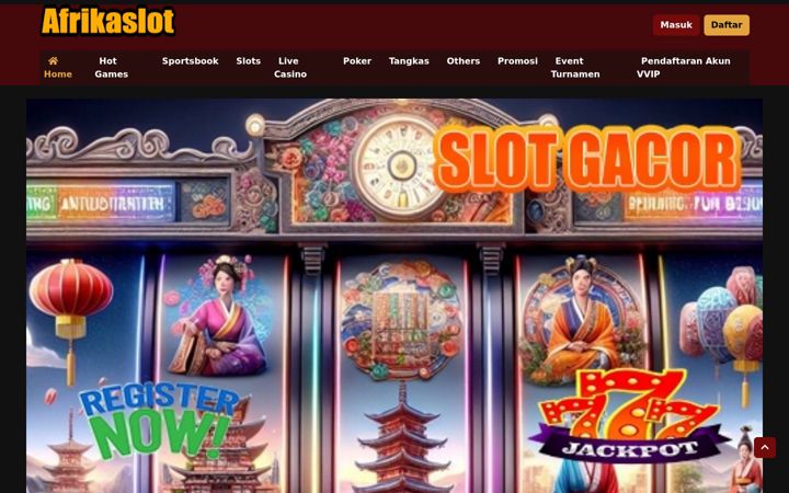 Screenshot of afrikaslot.com