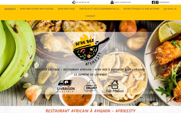 Screenshot of afrikesty.fr