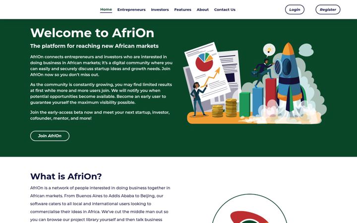 Screenshot of afrion.com