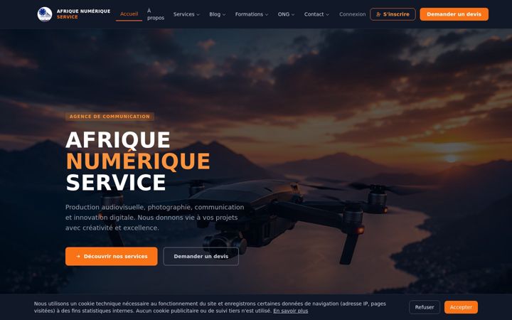 Screenshot of afrique-numerique.bj