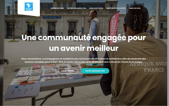 Screenshot of afriqueavenir.fr
