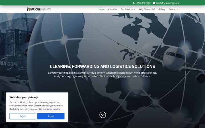 Screenshot of afriqueinfinity.com