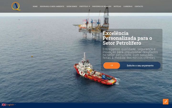 Screenshot of afriquimicos.co.ao