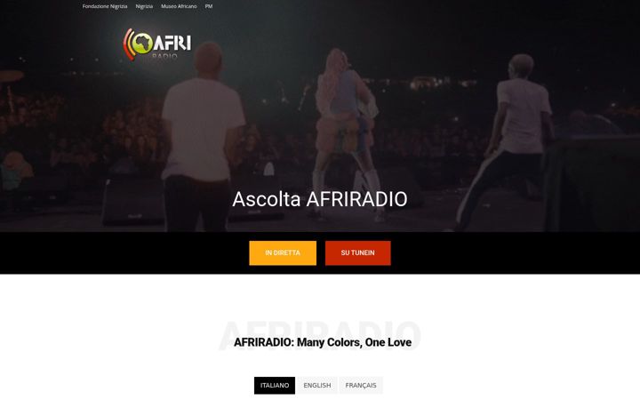 Screenshot of afriradio.it
