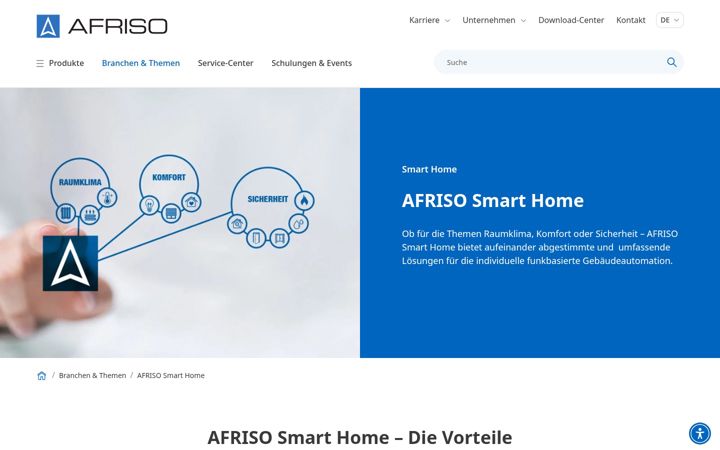 Posnetek zaslona afrisohome.de