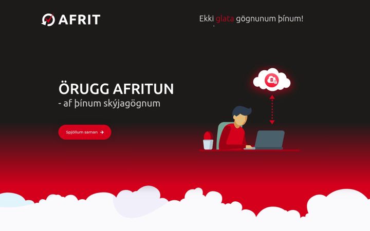 Screenshot of afrit.is