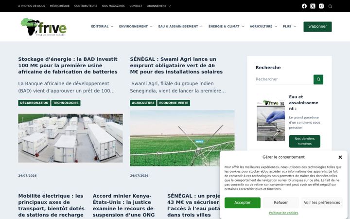 Screenshot of afrive.info