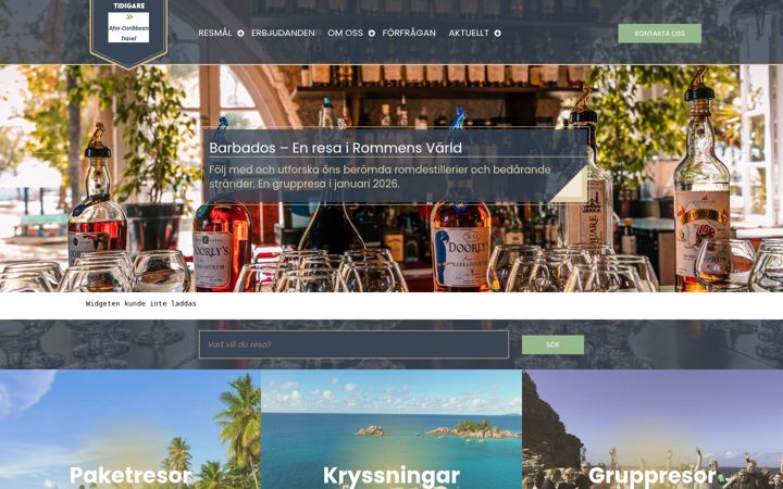 Screenshot of afro-caribbean.se