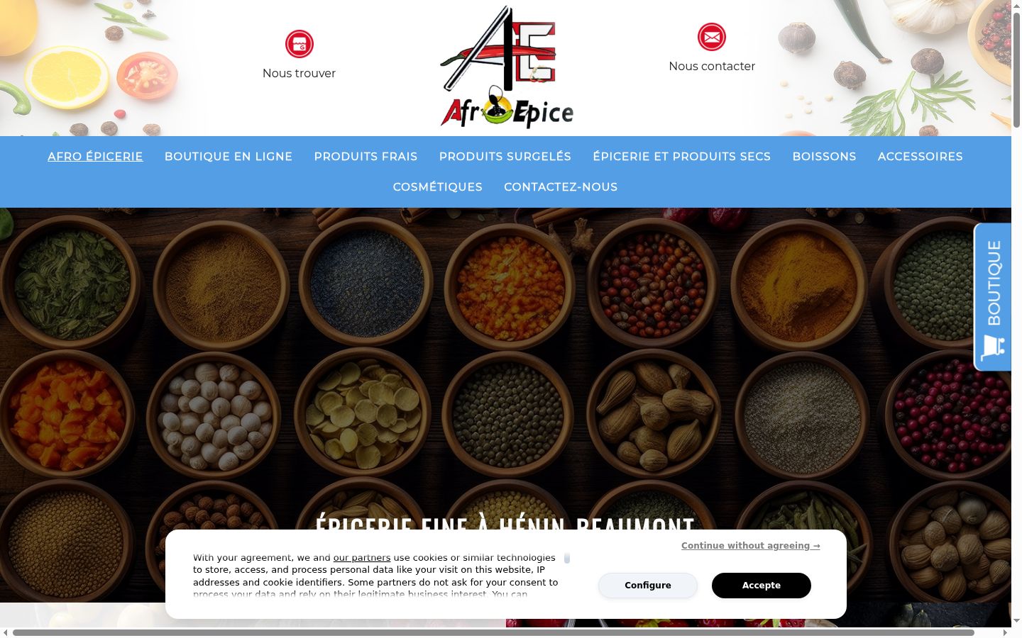 Screenshot tal-banner tal-kunsens muri qabel kwalunkwe interazzjoni