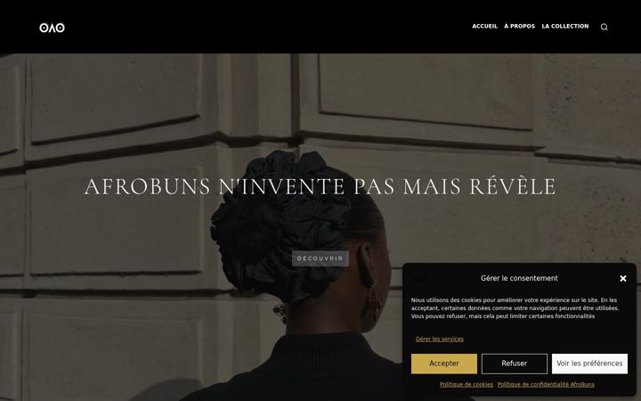 Screenshot of afrobuns.fr